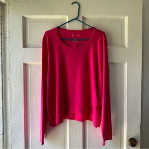 Xersion Hot Pink Long Sleeve Blouse